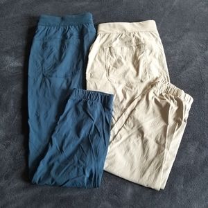 2 pairs of Athleta travel pants